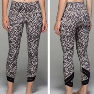LULULEMON High Times Pant Wrap Mesh Ace Spot Grain Black